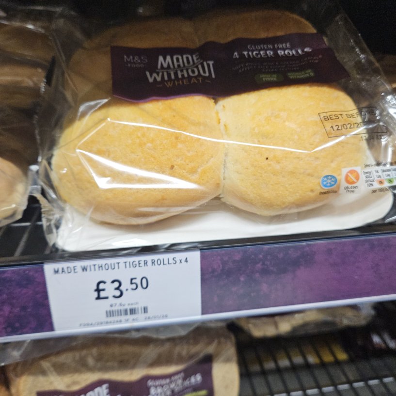 Dairy Free Gluten Free M&S Prescot